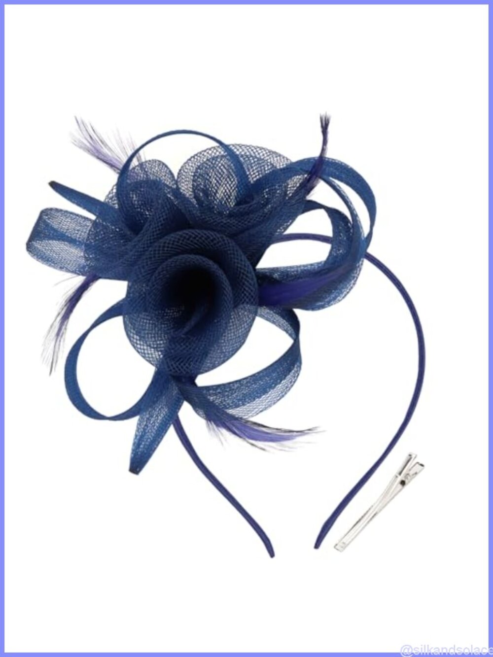 Womens Feather Fascinator Hat Headband Clip Tea Party Derby